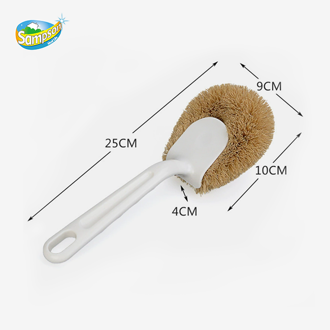 Ergonomic Palm Scrubber with Handle for Kitchen Cleaning Ergonomic Palm Scrubber with Handle for Kitchen Cleaning